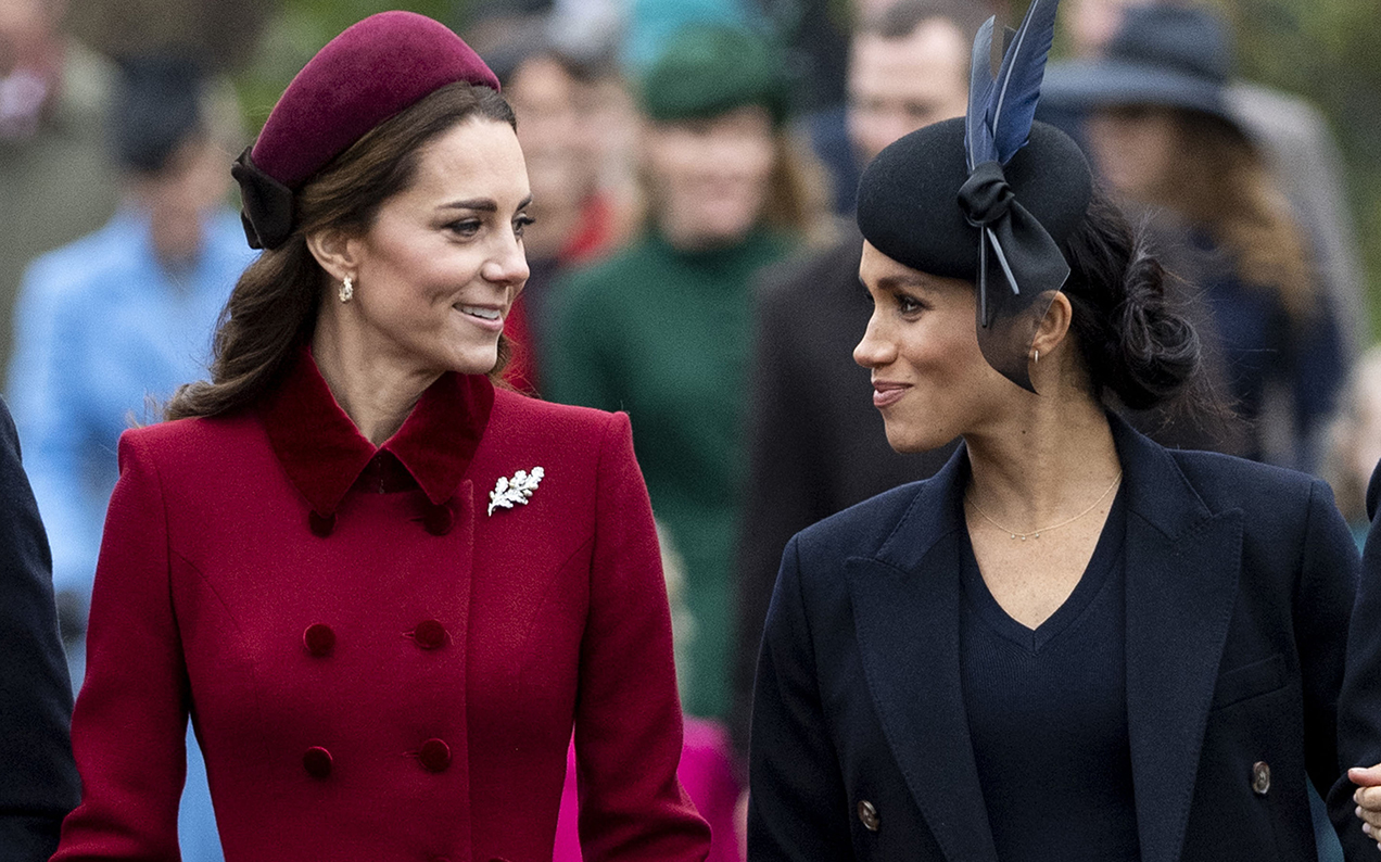 Body Language Expert Says Meghan & Kate’s Xmas Day Walk Was “Performed”