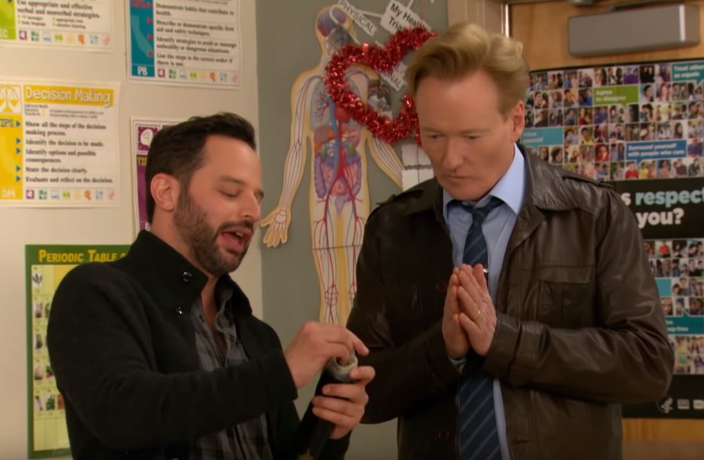 Watch ‘Big Mouth’ Star Nick Kroll & Conan Teach The Youth About Sex
