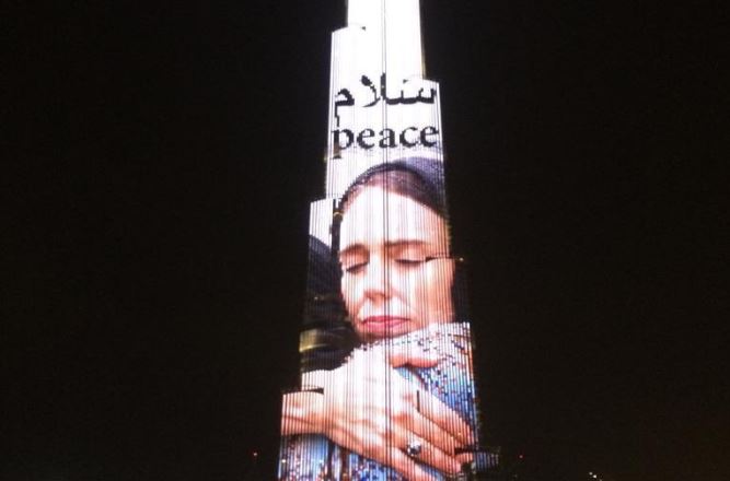The World’s Tallest Building Lights Up With Photo Of Jacinda Ardern