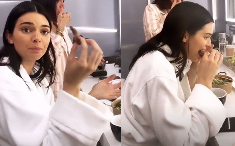 WATCH: Kendall Jenner Goes True Blue & Attempts A Tim Tam Slam While In Oz