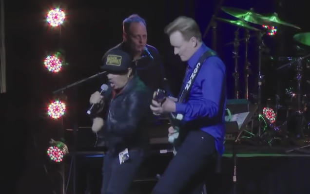 Here’s Footage Of Pauly From ‘Fat Pizza’ Crashing Conan O’Brien’s Sydney Show
