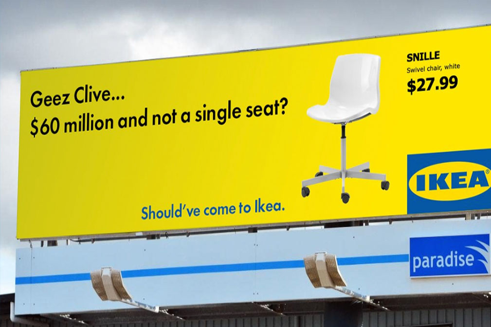 That IKEA Billboard Dragging Clive Palmer Is Funny But Also Heaps Fake