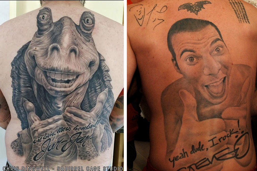 A Conversation With The Guy Who Got A Massive Jar Jar Binks Tatty On His Back