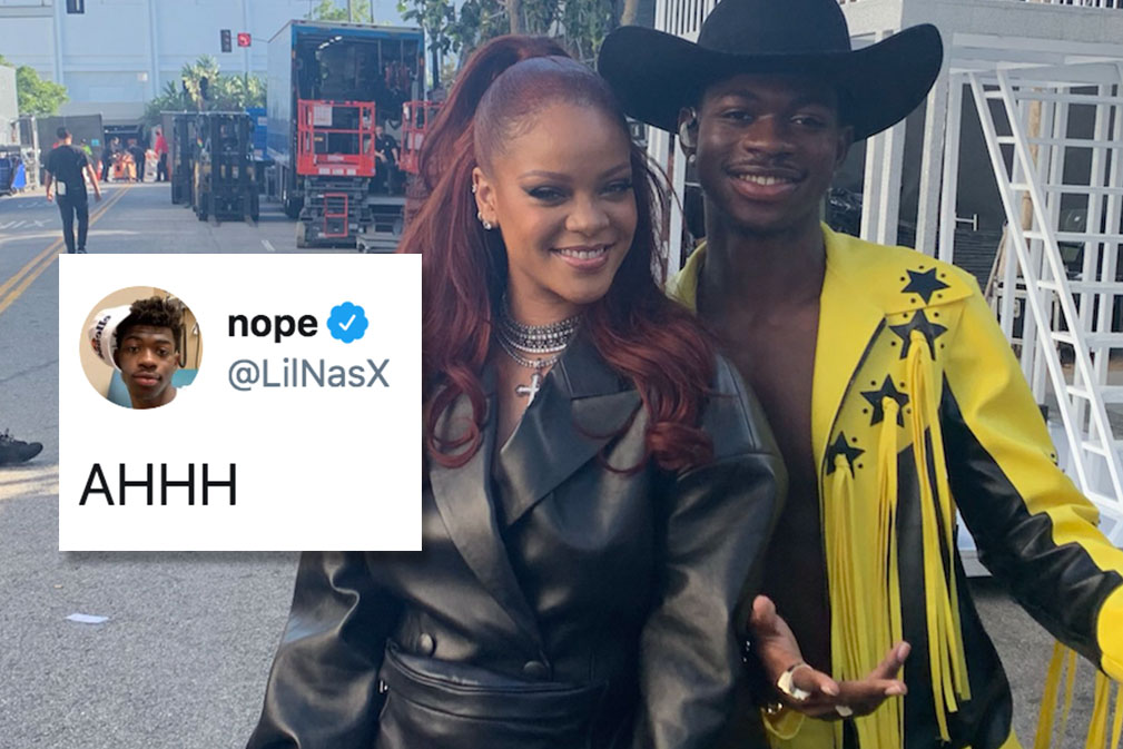 Lil Nas X Met Rihanna At The BET Awards & Got All Star Struck By The Whole Thing