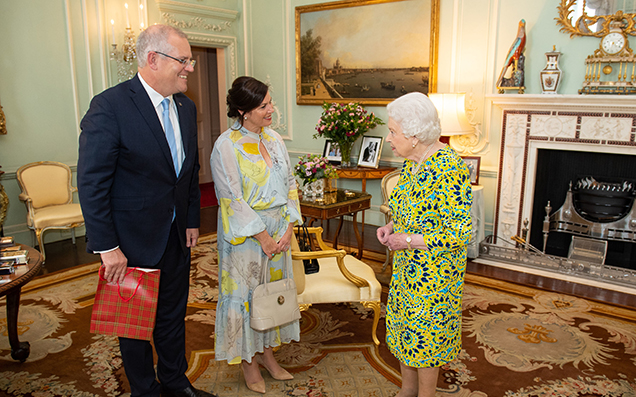 Here’s Scott Morrison Giving The Queen A Book About A Fucking Horse