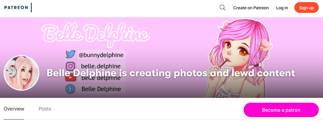 Delphine site belle Belle Delphine