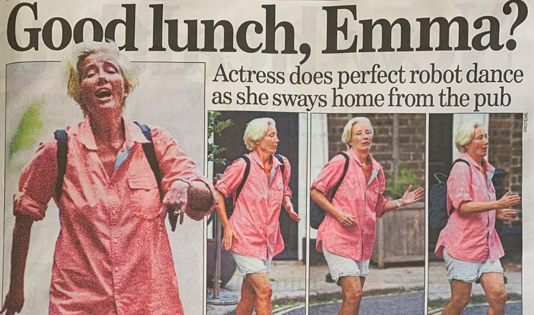 Emma Thompson Doing The Robot After A Boozy Lunch W/ Hannah Gadsby Is A Mood & A Half