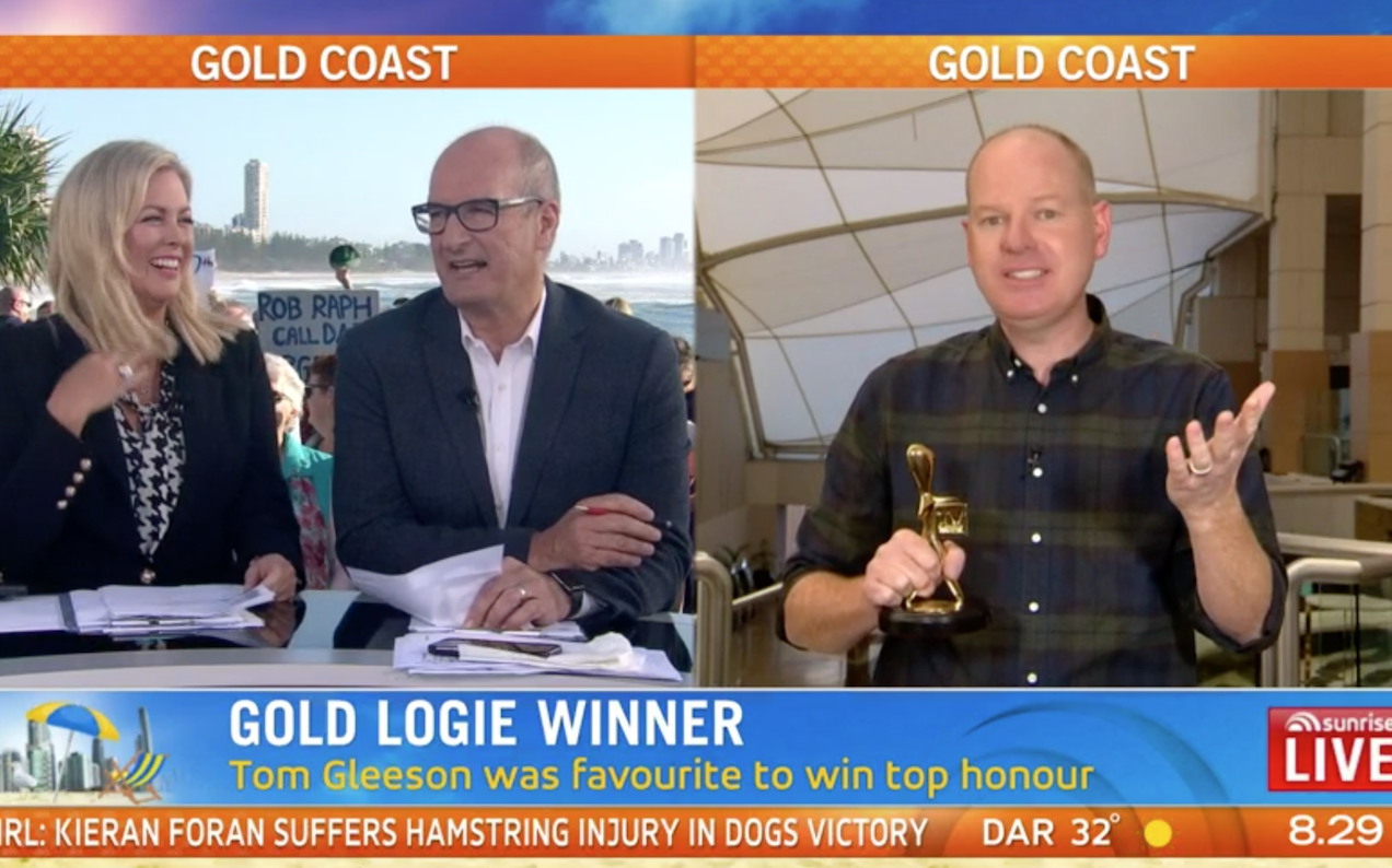 Gold Logie Winner Tom Gleeson Went On ‘Sunrise’ And Tore Them A New One