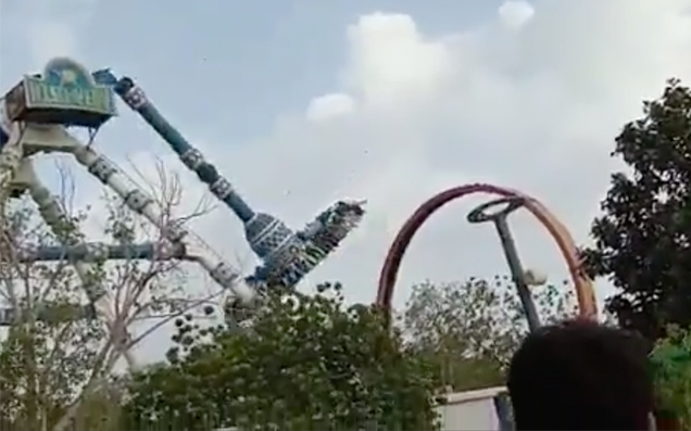 Two Dead, Dozens Injured After Indian Theme Park Ride Snaps In Incident Caught On Video