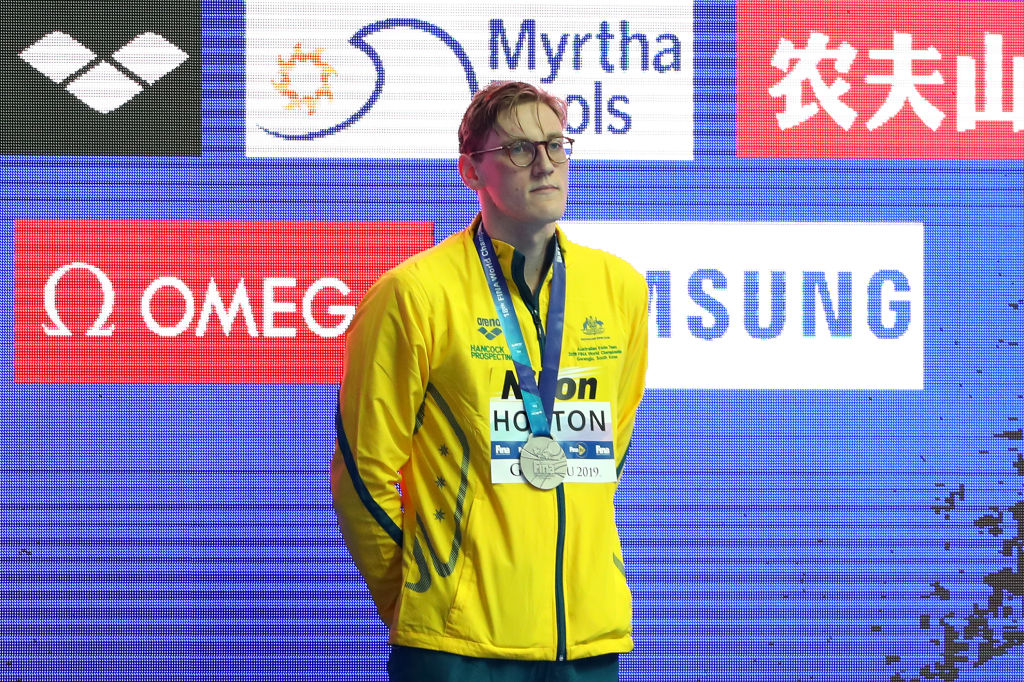 Oz Swimmer Mack Horton Cops Official Warning For Sun Yang Podium Protest