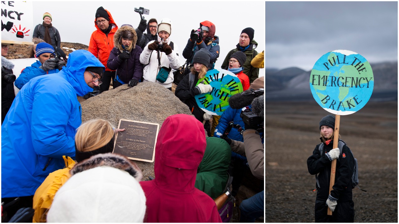 100 People Just Held A Funeral For A Glacier Because We Won’t Stop Fkn Killing The Planet