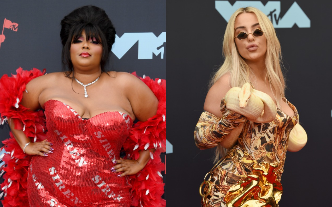 All The Jaw-Dropping & Stagnant Puddle Looks From The 2019 MTV VMAs Red Carpet