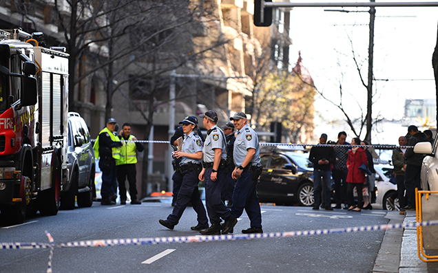 The Alleged Sydney Knife Attacker Was Subdued By Punters With Chairs & A Milk Crate