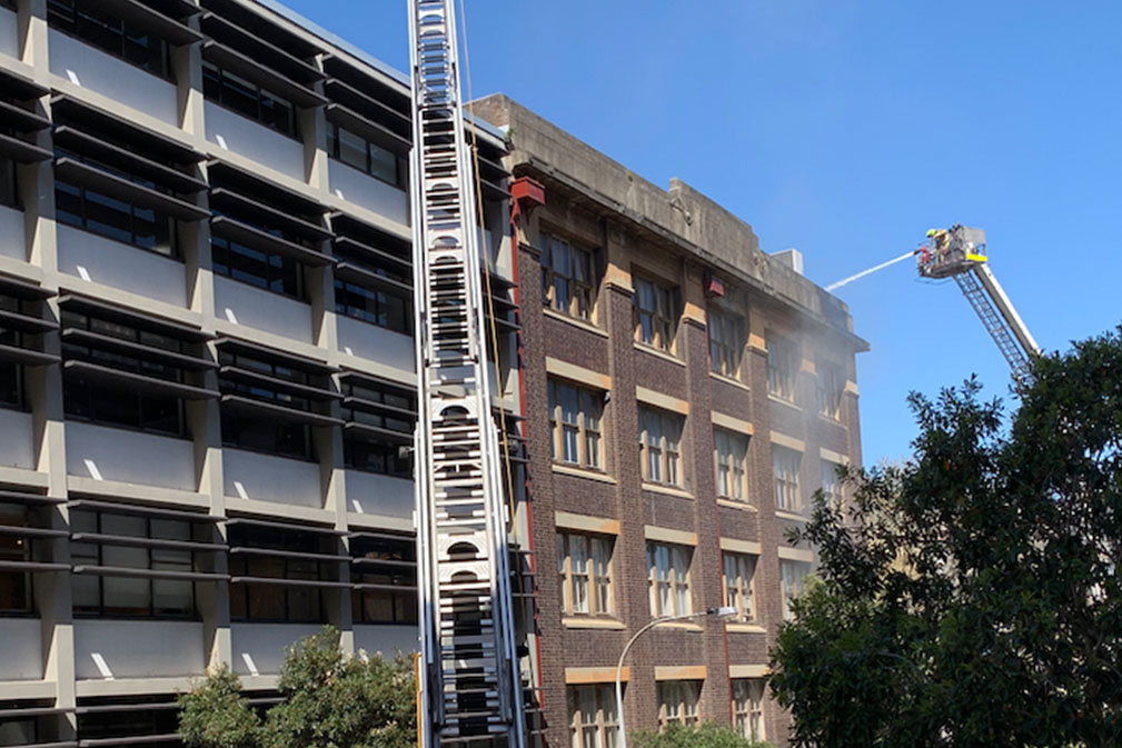 Firefighters Work To Put Out Fire At Iconic Sydney Restaurant Nomad