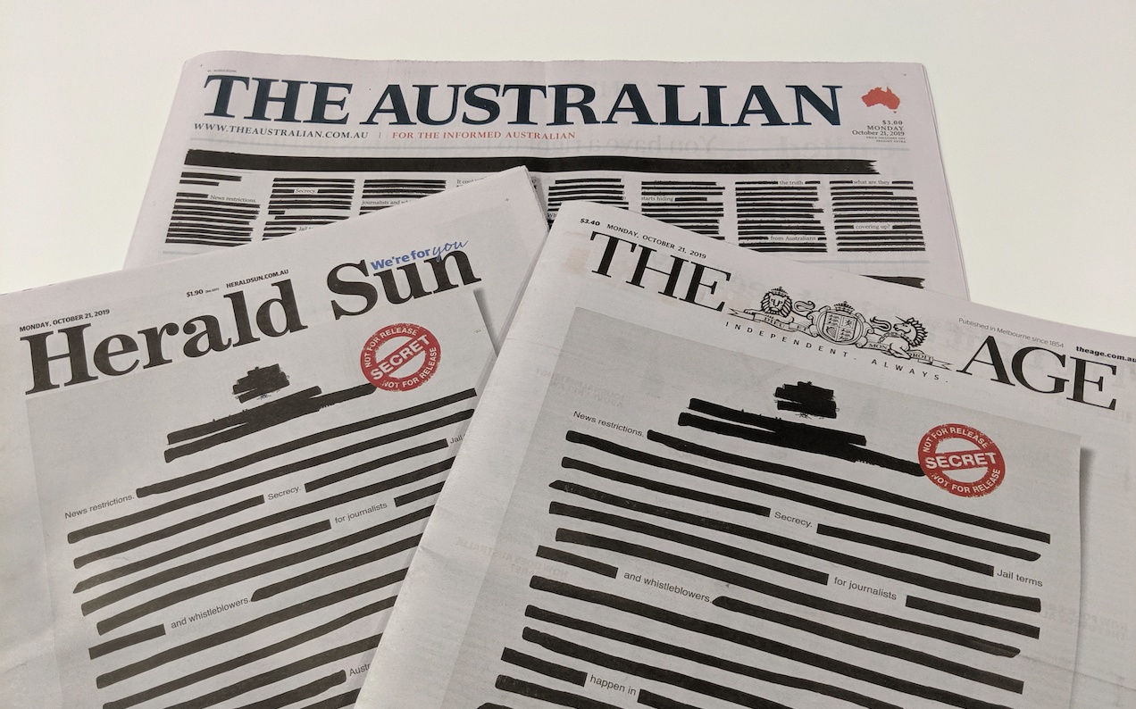 Here’s Why Australia’s Front Pages Are [REDACTED] In Protest Of [REDACTED]