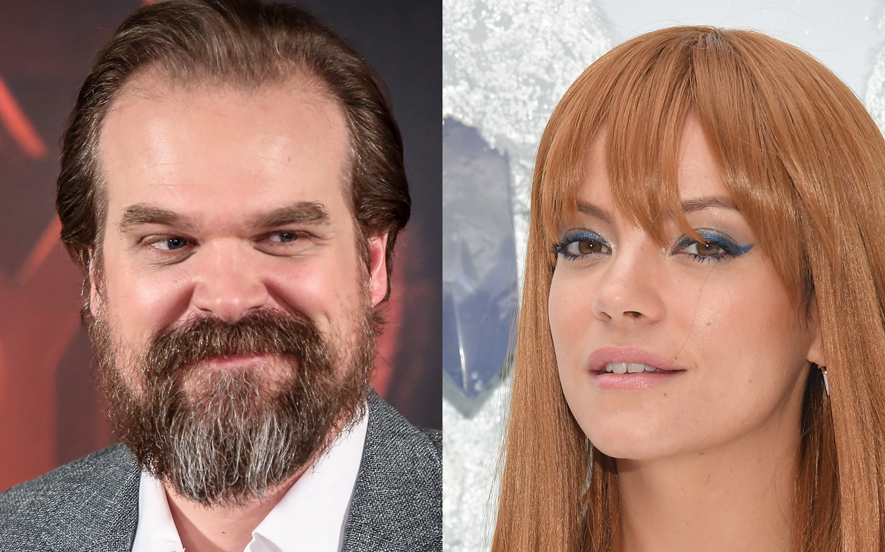 David Harbour & Lily Allen Were Papped Smooching In NYC, Crushing Up To Two Of Your Dreams