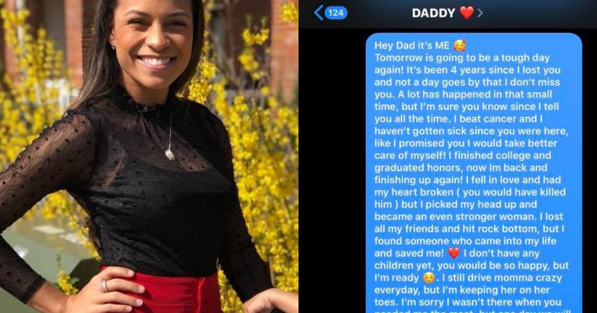 Girl Whose Texts With Her Dead Dad Went Viral Forced To Clarify A Few Things