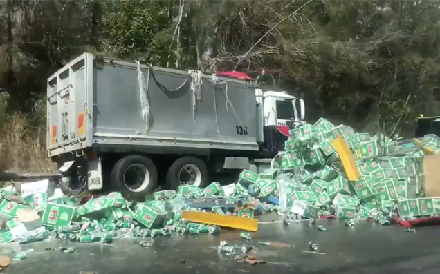 NATIONAL TRAGEDY: A Beer Truck Has Crashed In NSW, Spilling Thousands Of VBs