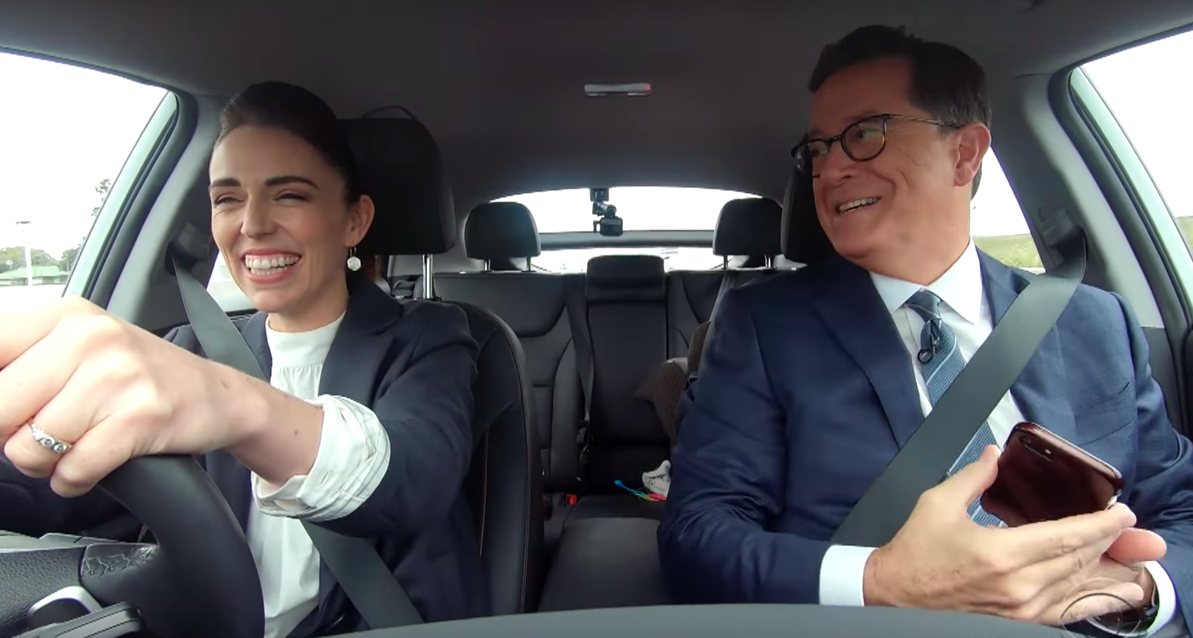 Jacinda Ardern & Stephen Colbert Hanging Out Together Has Added 10 Years To My Life