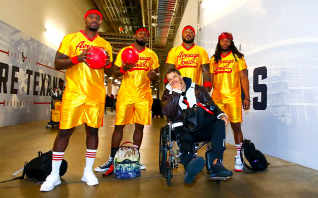 A Group Of NFL Defenders Casually Rocked Up To A Game In Full ‘Dodgeball’ Cosplay