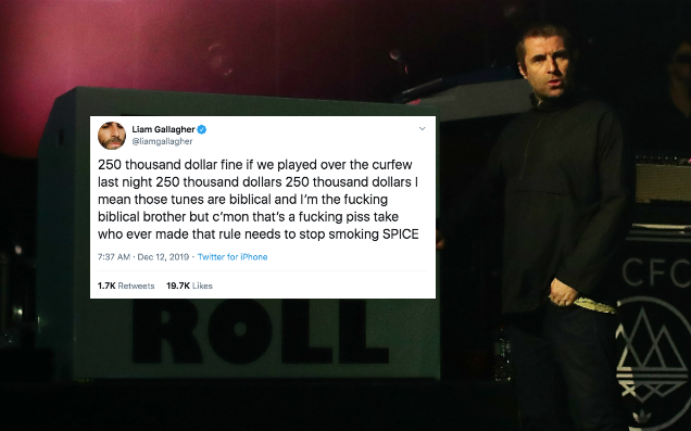 Liam Gallagher’s Melbourne Show Got Cut Off Literally Mid-Song & He’s Fucking Ropeable