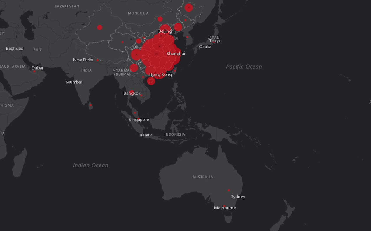 This New Coronavirus Map Lets You Track The Outbreak In Real Time & Know Where To Avoid
