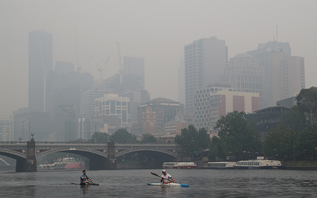 Melbourne Is Copping A Belting From Smoke Haze Today & The Pics Are Bonkers