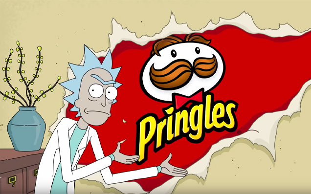 Rick & Morty Return Briefly In A Very Meta Super Bowl Ad For Pringles, I Think