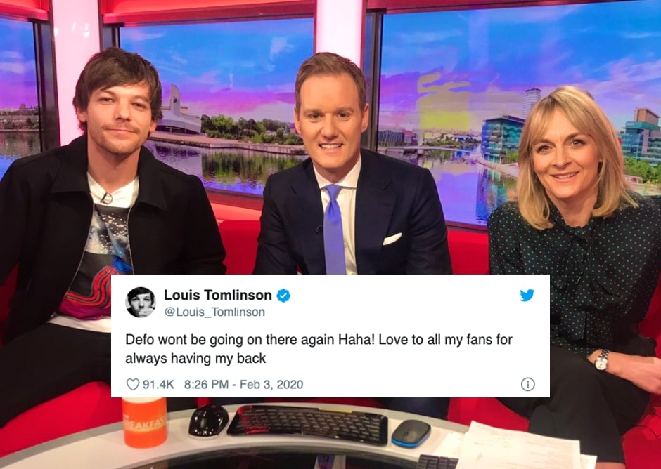 Louis Tomlinson Torches ‘BBC Breakfast’ For Asking Him “Painful” Questions About Grief