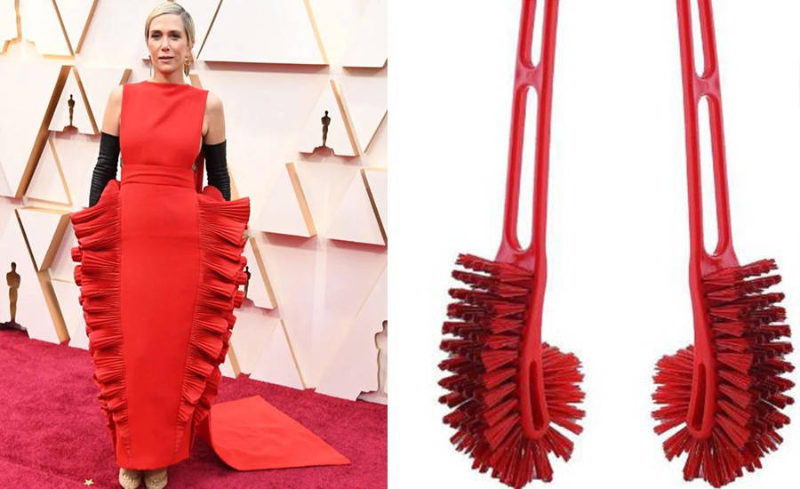 2020 Oscars Red Carpet Fashion As Various Inanimate Objects, ‘Cause Art Imitates Life