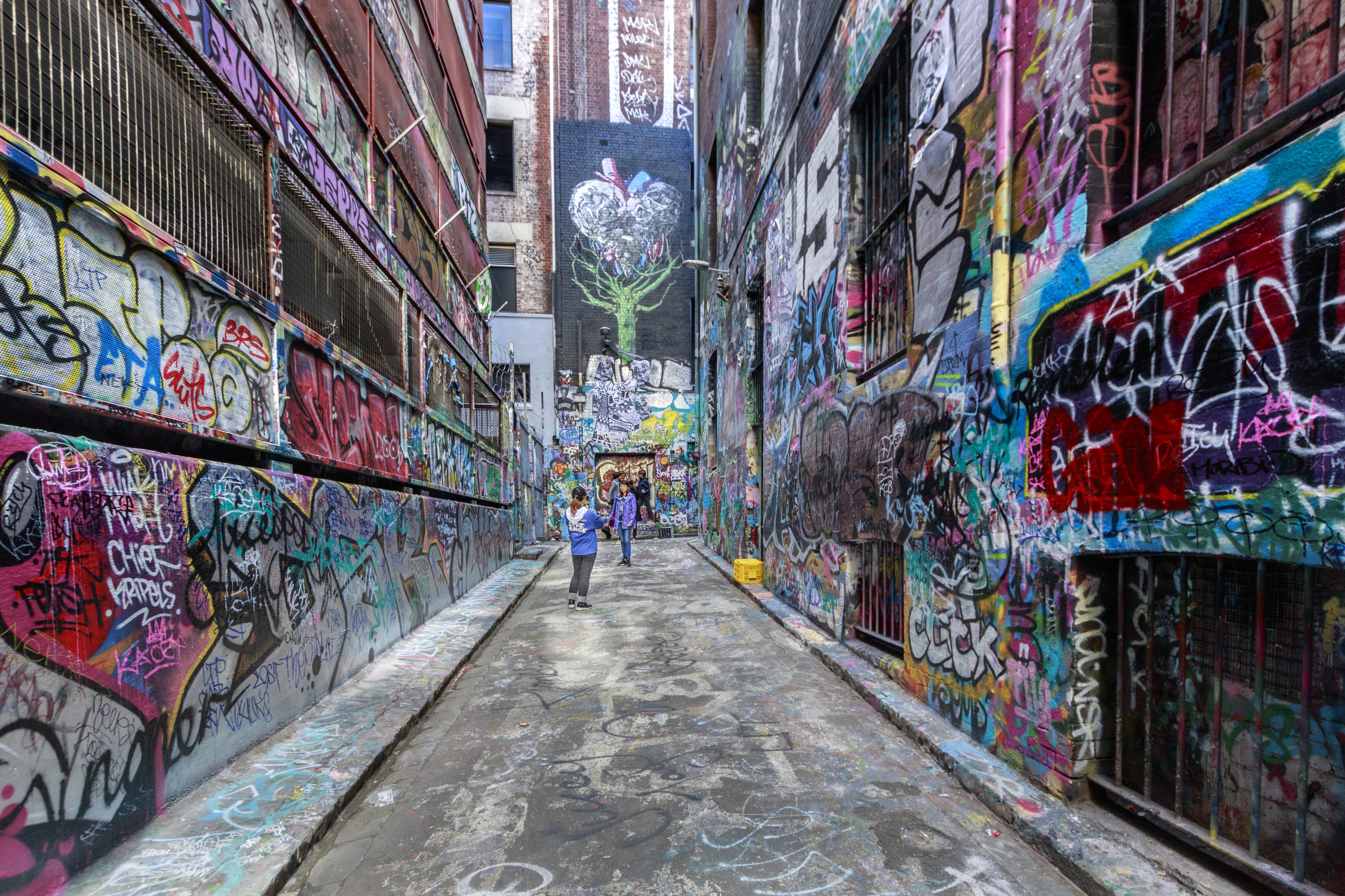 Melbourne’s Street Art Mecca Hosier Lane Is Also Home To A Very Spooky Ghost