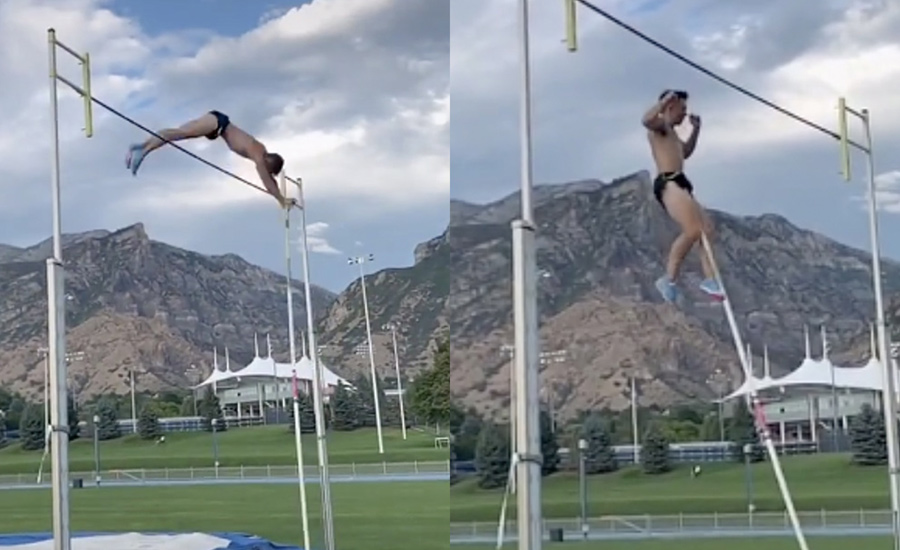 A Moment Of Silence For This Pole Vaulter Who Impaled His Family Jewels During Practice