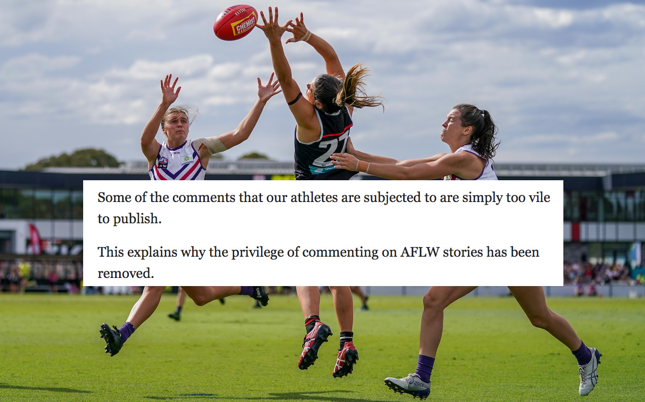 The Herald Sun Nukes Its Entire AFLW Comment Section After Endless “Disgraceful Commentary”