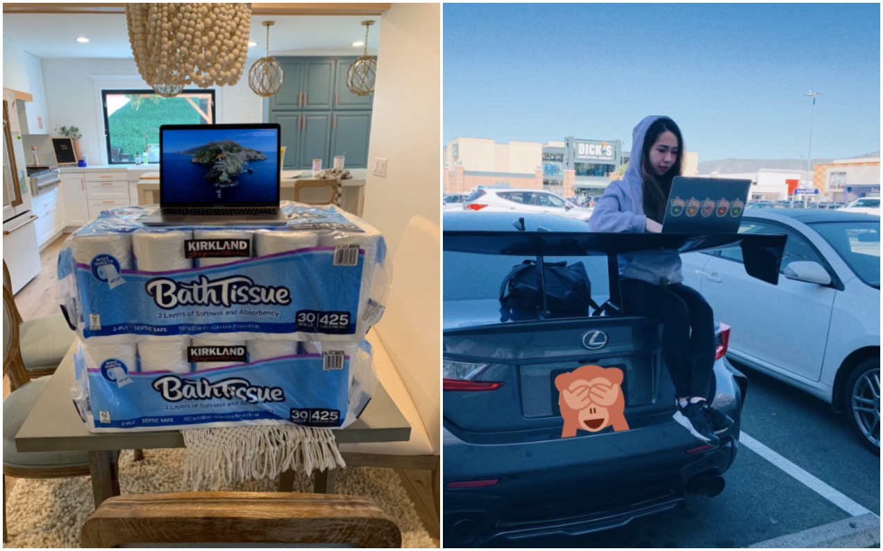 People Are Sharing Their Makeshift WFH Setups & We Can’t Decide If They’re Ridic Or Genius