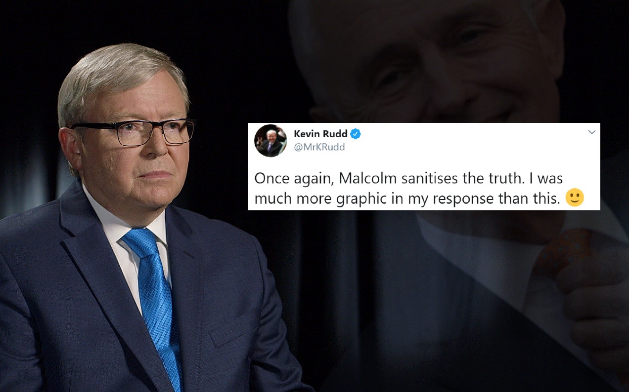 Kevin Rudd Retains ‘Australia’s Messiest PM’ Title With Another Stab At Turnbull