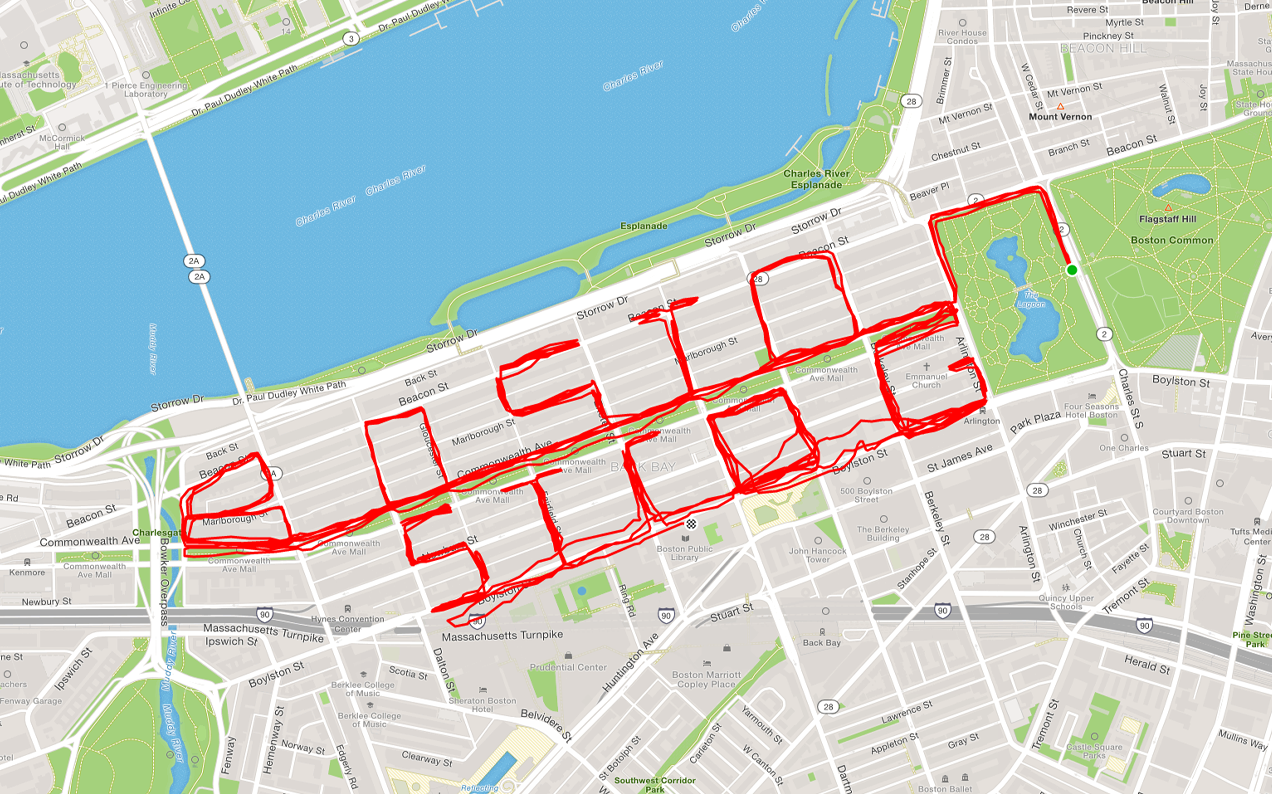 This Runner Attempted To Spell Out “Boston Strong” To The Whole World But Had One Huge Typo