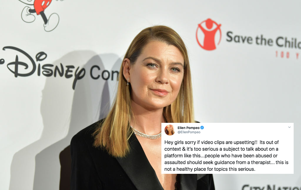 Ellen Pompeo Apologises For Resurfaced Video Where She Appears To Blame Weinstein’s Victims