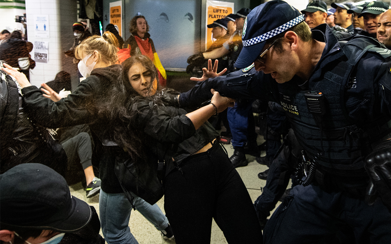 Sydney Black Lives Matter Protesters Who Got Pepper Sprayed Say They Were “Trapped” By Police