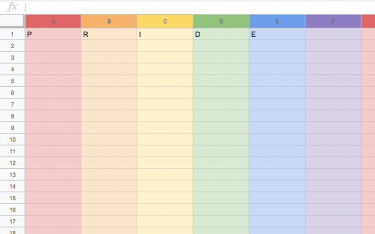 This Google Sheets Pride Hack Will Make Your Spreadsheets Very Fun & Very Homosexual