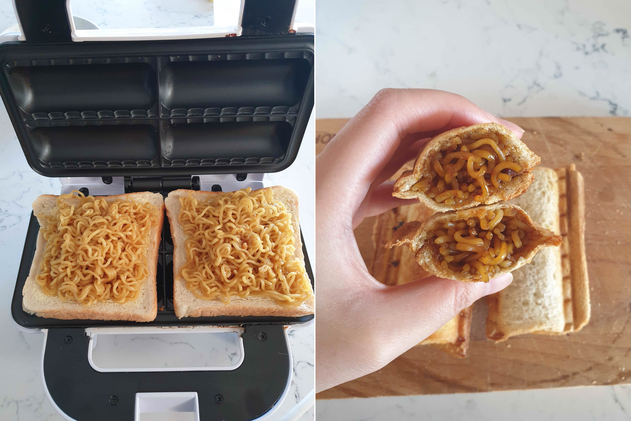 I Used The Kmart Sausage Roll Maker To Create Mi Goreng Toasties & All I Taste Is Regret
