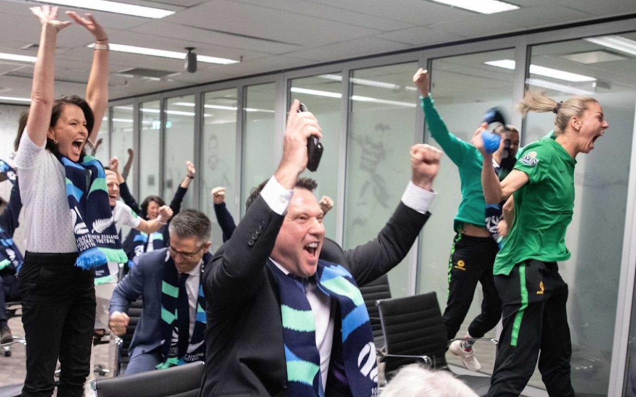 Cop The Exact Moment Australia’s Football Heroes Learned We’re Hosting The Women’s World Cup