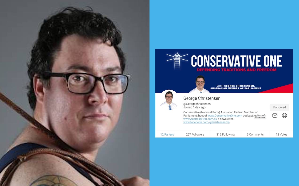 George Christensen Joined Twitter’s Right-Wing Rival And His Page Is Already A Wild Ride