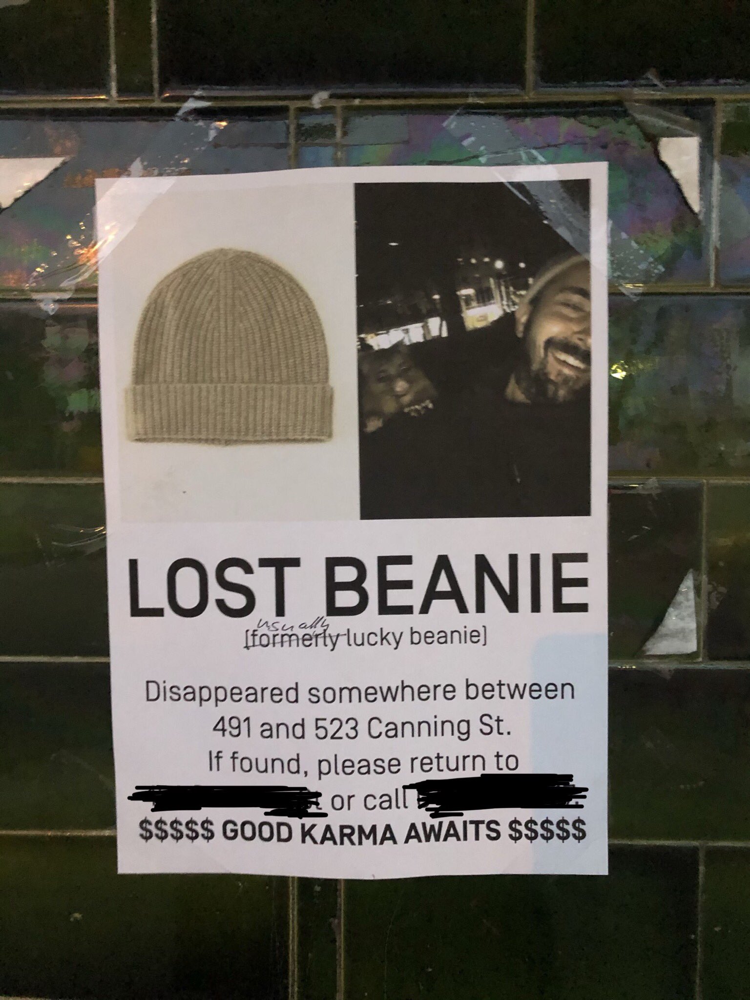 melbourne lost lucky beanie