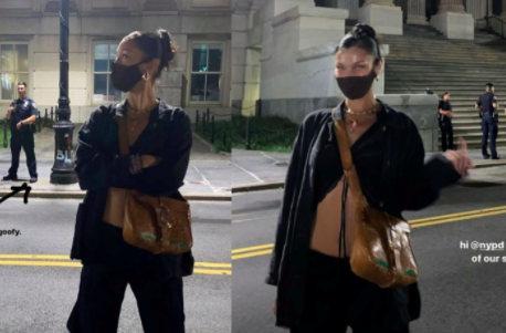 Bella Hadid, Icon, Went Around NYC Giving Random Cops The Finger For Not Wearing A Mask