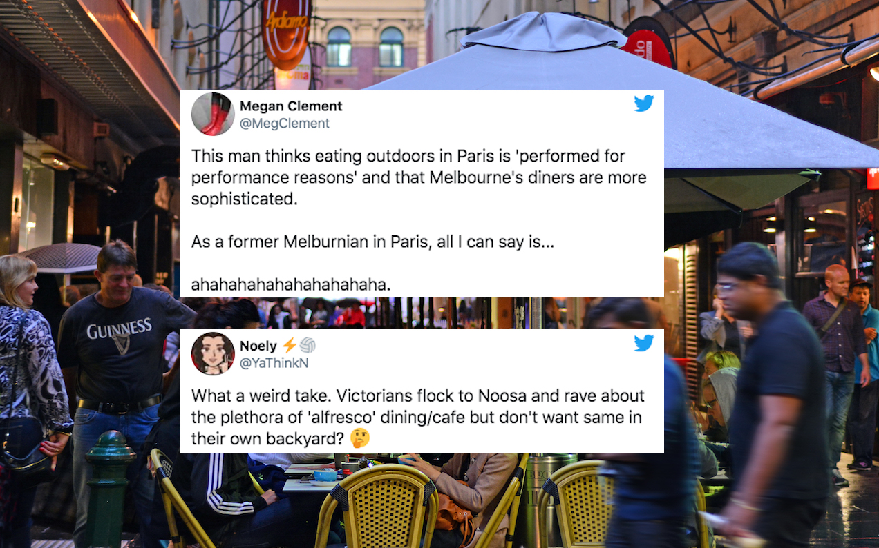 A Restaurant Critic Is Being Roasted For Slamming Melbourne’s Huge Plan For Outdoor Dining