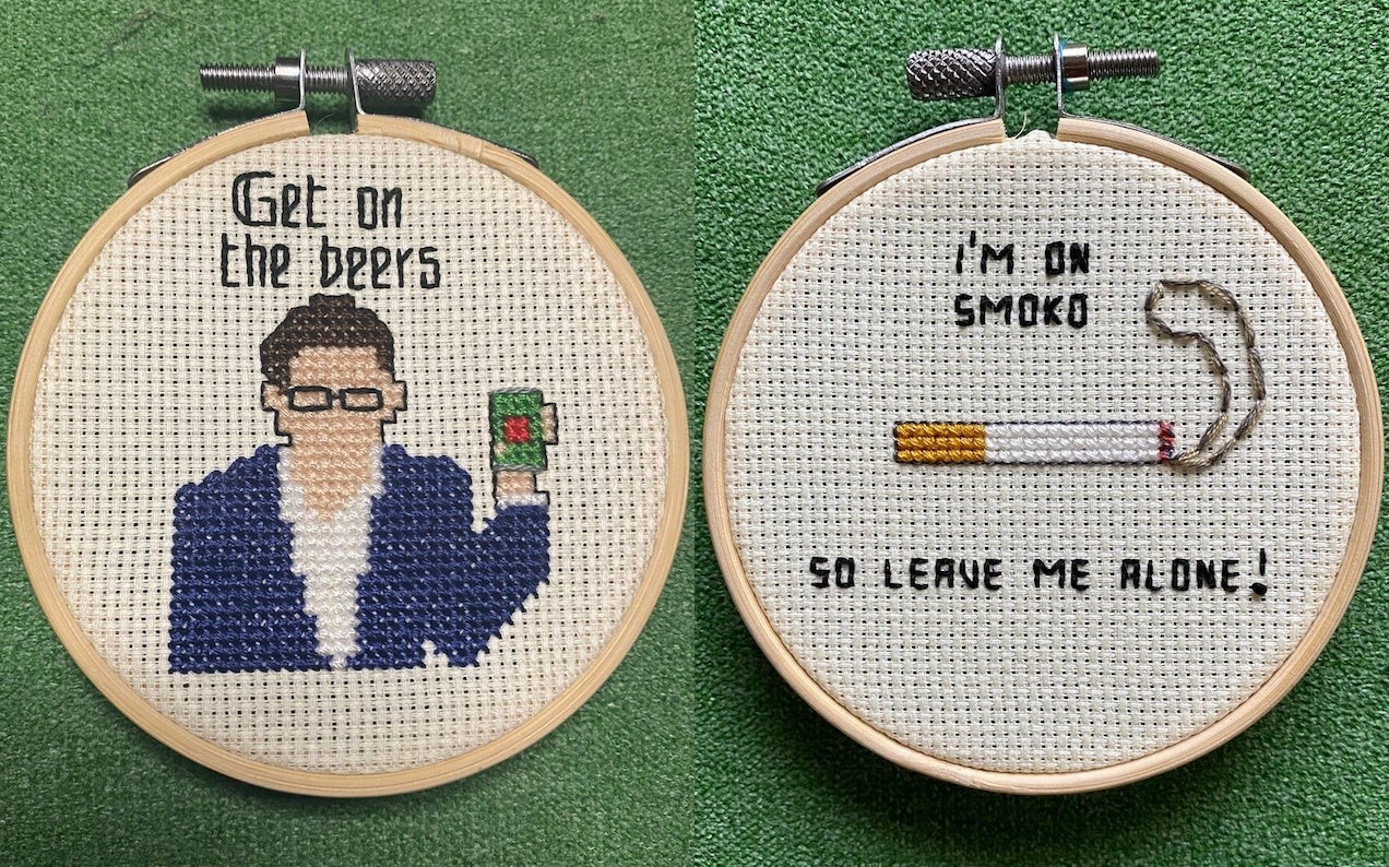A Melbourne Artist Is Now Selling Aussie Cross Stitch Memes Because We All Need An Iso Hobby