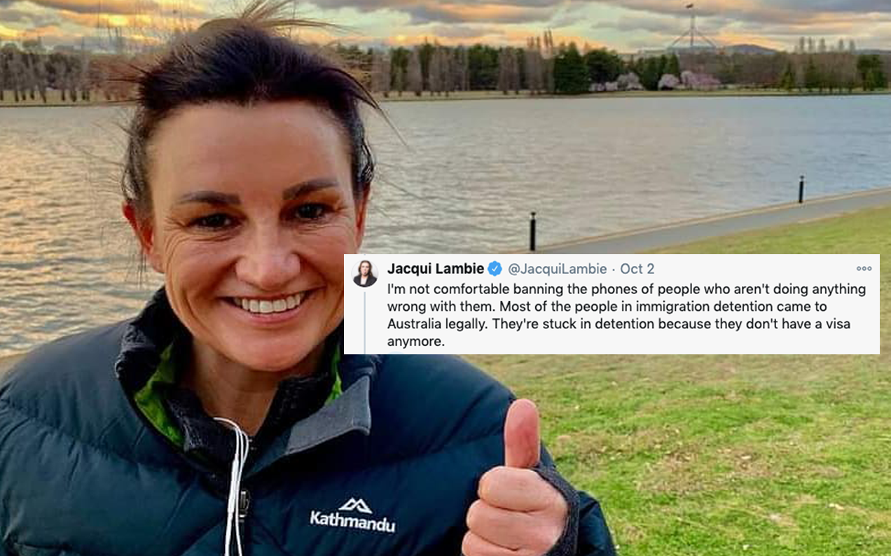 Huge News: Jacqui Lambie Will Oppose A Bill That Could Ban Phones In Immigration Detention