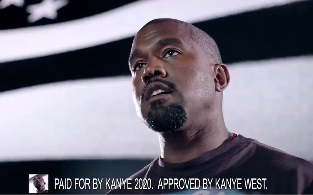Kanye West’s Bizarre New 2020 Campaign Ad Is A Batman Signal Asking For God To Smite Us All