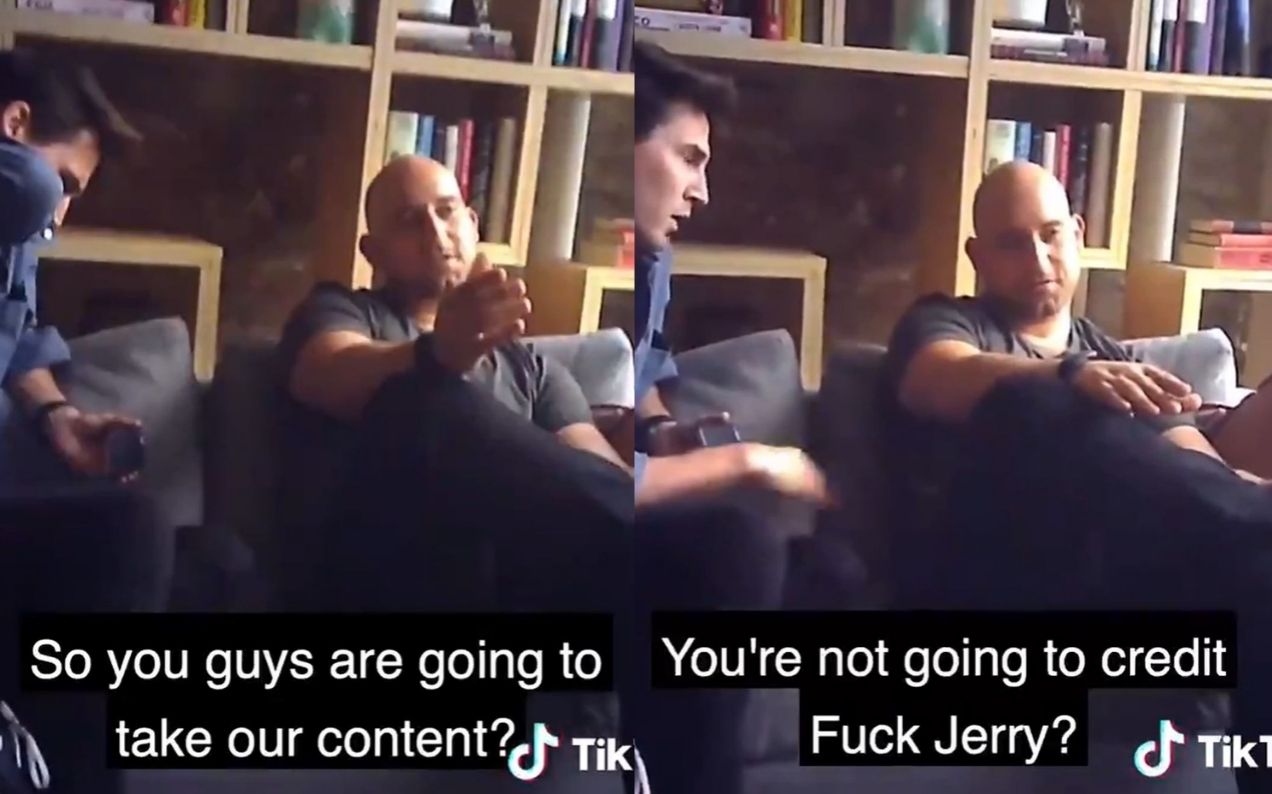 A Comedy Duo Infiltrated FuckJerry To Pitch The Concept Of Stealing Content & It Is Beautiful