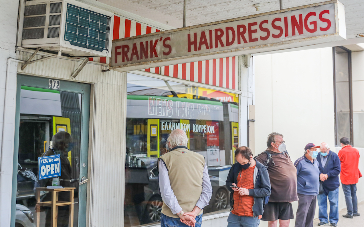 Melbourne’s Hair Salons Are Bloody Chockers After Stage 4 Restrictions Got A Trim Off The Top